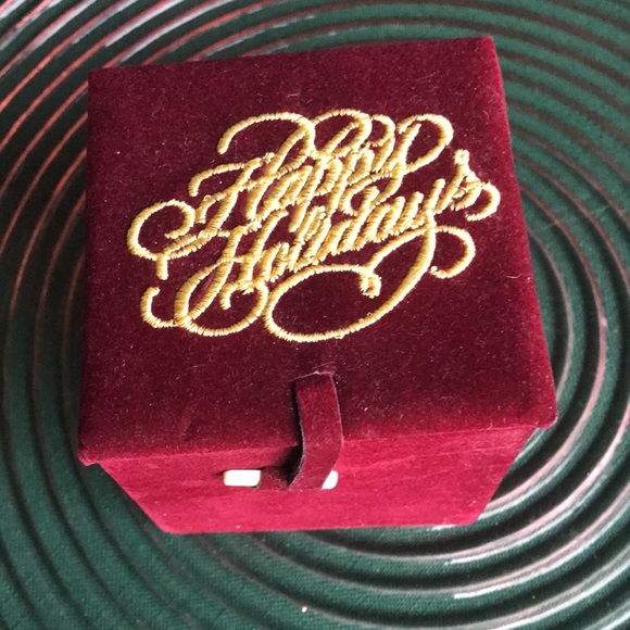 Christmas Glass Ornament Happy Holidays Velour Box NWT Santa’s Sleigh + Reindeer - Picture 6 of 8